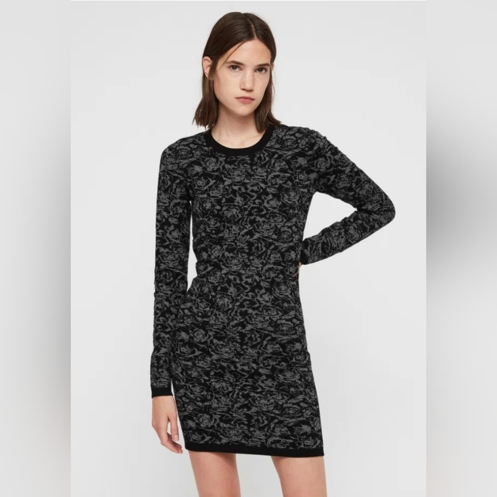 AllSaints Lex Rose Mini Print Dress Size XS